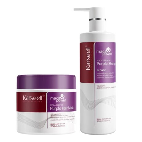 Kit Dúo Morado para cabellos rubios plateados- Karseell