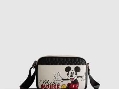 Bolso cruzado de Mickey Mouse con correa negra ajustable