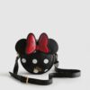 Bolso circular de Minnie Mouse con lazo rojo y lunares blancos