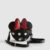 Bolso circular de Minnie Mouse con lazo rojo y lunares blancos