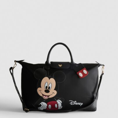 Bolso de viaje negro de Mickey Mouse