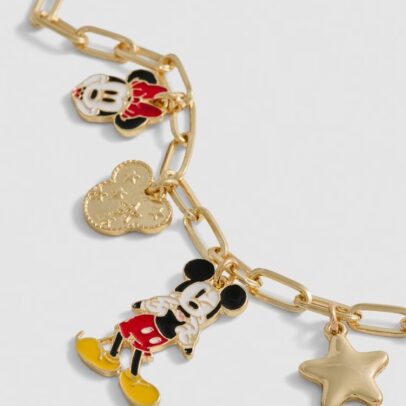 Detalle de los dijes del collar Mickey Mouse