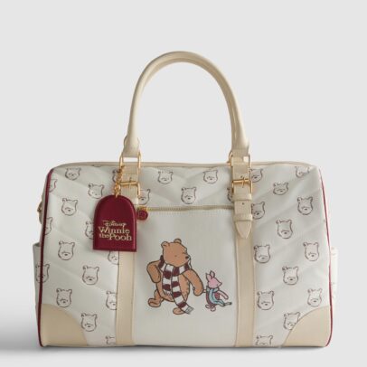 Bolso de viaje de Winnie the Pooh y Piglet en tono crema