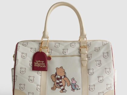 Bolso de viaje de Winnie the Pooh y Piglet en tono crema