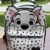 Mini mochila de 101 Dálmatas blanca con manchas negras y orejas en relieve